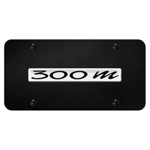 Chrome Name on Black License Plate - Officially Licensed for Chrysler 300M - Picture 1 of 3