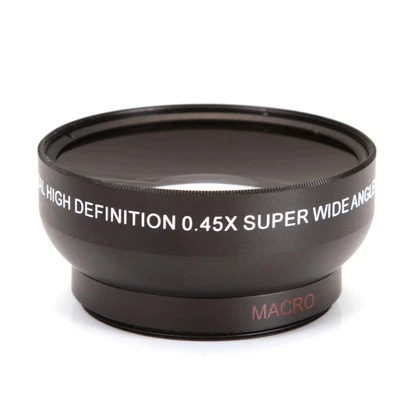 0.45X 49mm Wide Angle Macro Lens 0.45X49 49 Universal For DSLR SLR DV DC Camera - Image 1 of 4