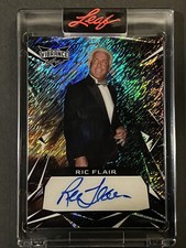 2023 Leaf Vibrance WWE Ric Flair Auto SP Prismatic Shimmer #d 4/4 HOF Signature