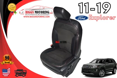 Asiento delantero izquierdo Ford Explorer 2011-2019 fabricante de equipos originales de fábrica | Stichin negro y rojo Foto 1 de 4