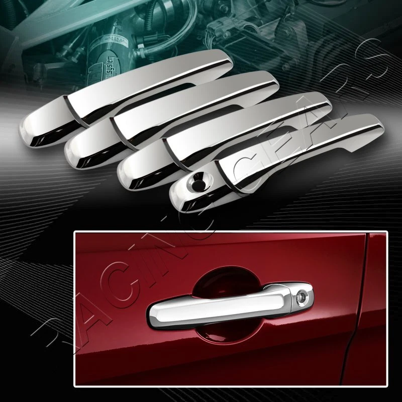 KIT DE EMBELLECEDORES TAPAS CUBIERTAS MANIJA PUERTA CROMO ESPEJO 8 PIEZAS PARA FORD EDGE 11-16 Foto 1 de 2