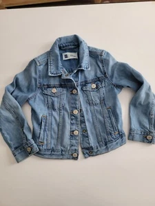 Gap Kids  Unisex Disney Mickey Mouse Denim Jacket S Rainbow Embroidered - Picture 1 of 5