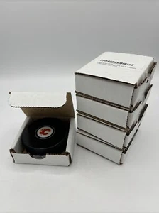 Calgary Flames Autograph Series Collectible Hockey Puck Lot Of 5, Free Ship - Picture 1 of 5
