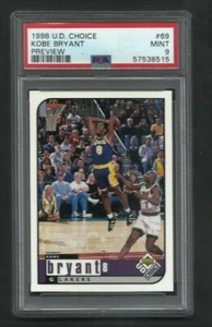  PSA 9 MINT KOBE BRYANT 1998 UPPER DECK CHOICE PREVIEW  #69 JJ - Picture 1 of 1