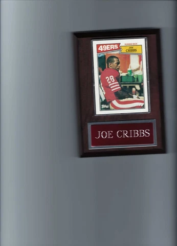 JIE CRIBBS PLAQUE SAN FRANCISCO 49ers FORTY NINERS FOOTBALL NFL   C Cover