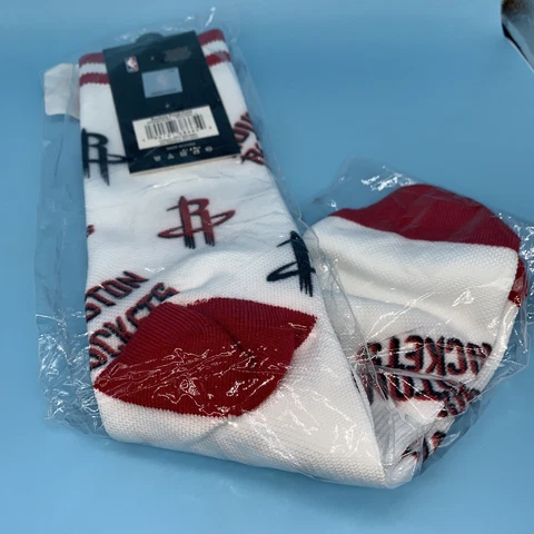 NBA Houston Rockets #2 Classic Fit Crew Socks PKWY Men's Size Large 6-12 NEW B Cover