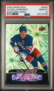 2020-21 Upper Deck Dazzlers Green #DZ81 Alexis Lafreniere ROOKIE PSA 10 GEM MINT - Picture 1 of 1