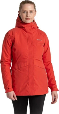 Craghoppers Mujer Caldbeck Chaqueta Térmica Impermeable Naranja Talla UK 16 RRP £150 Foto 1 de 4