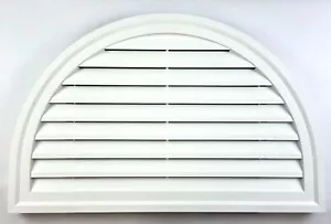 Deflecto HRDGV 22" White Half-Round Gable Vent for Efficient Ventilation - Picture 1 of 6