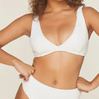 Bikini femme Andie Swim taille moyenne The Belmar blanc œillets de coco neuf avec étiquettes