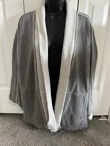 Saturday Sunday Anthropologie graue Strickjacke vorne offen lässig Gr. Large Taschen - Bild 1 von 9