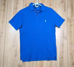 Polo Ralph Lauren Herren Medium Custom Slim Fit Hellblau Preppy Gelb Logo - Bild 1 von 9