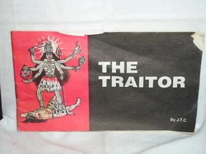 THE TRAITOR - DE COLECCIÓN 1990 GOSPEL Comic Tract JACK T CHICK Publicación ~Kali/dioses~ - Imagen 1 de 2