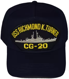 CAPPELLO NAVE USS RICHMOND K. TURNER CG-20 - BLU NAVY - Azienda di proprietà di veterani - Foto 1 di 1