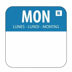 Etiquetas del día de seguridad alimentaria Vogue Monday - azul - extraíbles - 20 mm 1000 piezas - Imagen 1 de 1