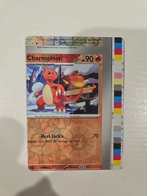 MISCUT INK ERROR Charmeleon - Carta Pokémon poco común - Casi como nueva/juego muy bajo Foto 1 de 4
