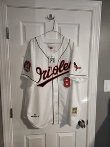 Authentic Mitchell & Ness 2001 Baltimore Orioles Cal Ripken Jr Jersey Sz 52 XXL - Picture 1 of 4