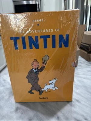 The Adventures of Tintin Boxset 23 Books Complete Paperback Collection Hergé New Foto 1 de 4