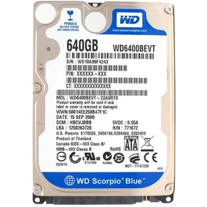 Hard Disk 640gb Western Digital SATA 2,5 " Wd6400bevt Internal Note Refurbished - Picture 1 of 2
