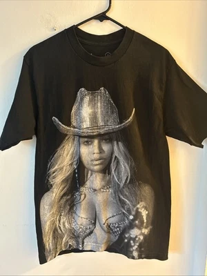Camisa Beyoncé Renacimiento Tour Mediana Sombrero de Vaquero Vaquera Mercancía Oficial RWT 2023 Foto 1 de 4