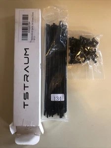 TSTRAUM,Schwarz, 32 E Bike,Fahrrad Speichen+36 Nippel,1,9mm/134mm Stahlspeichen - Bild 1 von 3