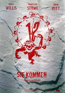 12 Monkeys - Teaser - Brad Pitt - Bruce Willis - Filmposter A1 84x60cm gerollt - Picture 1 of 1