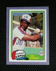 2001 Topps Traded #T101 - TIM RAINES Rookie - 1981 Reprint #816 - MONTREAL EXPOS - Picture 1 of 2