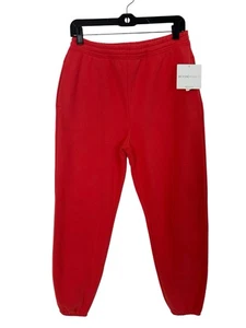Beyond Yoga On The Go Cotton Blend Joggers Sweatpants S Orange $98 NWT - Picture 1 of 15