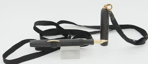 Conklin Crescent 25P Black Chased Hard Rubber Fountain Pen - 14kt Nib - c. 1920 - Picture 1 of 6