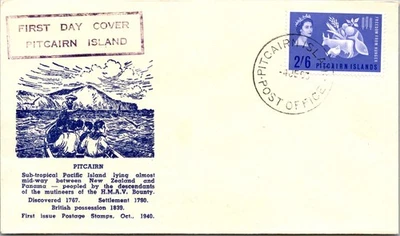 1963 British Pitcairn Island HMS Bounty History FDC First Day Cover - Image 1 of 2