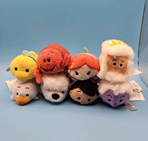 Disney Tsum Tsum's The Little Mermaid New with Tags- 3.5" Plush (Set of 8) - Picture 1 of 15