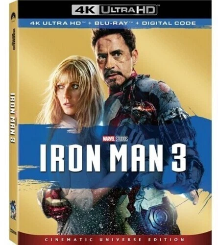 Iron Man 3 [New 4K UHD Blu-ray] With Blu-Ray, 4K Mastering, Collector's Ed, Do Foto 1 de 1