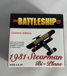 Edición Limitada Acorazado Die Cast Coleccionable Biplano 1931 Stearman - Imagen 1 de 5