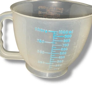 Vintage Tupperware Mix N Store Measuring Bowl 4 Cups Pitcher 32 oz 1288 1 Liter - Picture 1 of 12