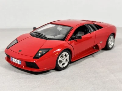 1/18 Scale RED Lamborghini Murciélago BBURAGO Made In ITALY burago Metal Model - Image 1 of 4
