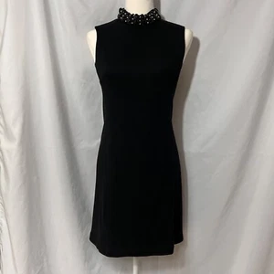 Milly Of New York Little Black Wool Sleeveless Dress Sz S - Picture 1 of 8