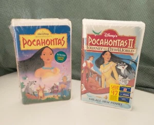 2 VTG Walt Disney Masterpiece Pocahontas and Pocahontas 2 VHS Clamshell New  - Imagen 1 de 6