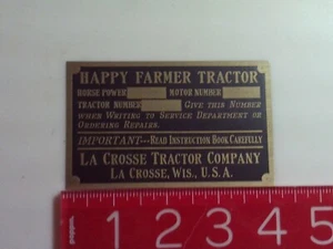 Targa Riproduzione Trattore Happy Farmer - Foto 1 di 1