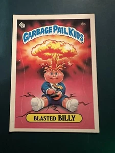 Garbage Pail Kids 1985 8b Blasted Billy OS1 serie 1 lista de verificación escritura mate A11 - Imagen 1 de 2