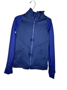 ivivva Lululemin size 10 Yr jacket Navy Jacket Zip Pockets Girls Coat - Picture 1 of 10