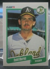 Todd Burns (A's) - 1990 Fleer #2