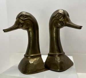 Paar Vintage SARREID LTD 10" MESSING BUCHSTÜTZE ENTE 2082 selten - Bild 1 von 10