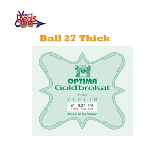 Violín Lenzner Goldbrokat cuerda E 4/4 extremo de bola grueso 27 - Imagen 1 de 1