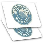 2 x Rectangle Stickers 10 cm - Morocco Casablanca Travel #7449