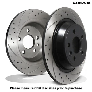 DISCHI FRENO POSTERIORI FORATI SCANALATI 302MM PER RANGE ROVER EVOQUE L538 11-19 - Foto 1 di 9