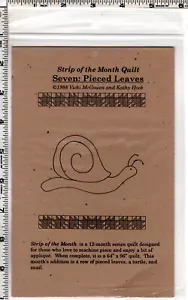 Strip of the Month Quilt ©1998 Quakertown Quilts Pattern SEVEN: PIECED LEAVES - Picture 1 of 5