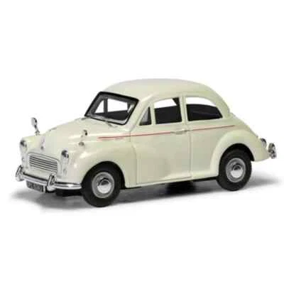 MORRIS MINOR 1000 CONVERTIBLE CAR - SNOWBERRY WHITE  - CORGI VANGUARDS 1:43 - Image 1 of 3