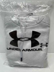 Under Armour UA Armour Fleece Twist Hoodie Men's XL 1373354 NWT Halo Gray - Picture 1 of 3