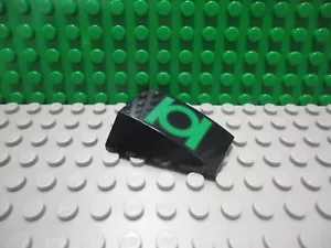 Lego 1 schwarz 4x4 schräge Keil Rumpf Abdeckung bedruckt Green Lantern NEU - Bild 1 von 1
