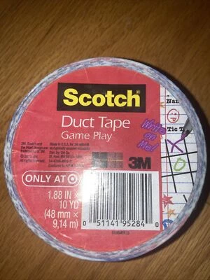 New Scotch Colored Duct Tape, 1.88" x 10 yds, Game Play Tic Tac Toe  Crafts - Image 1 of 4